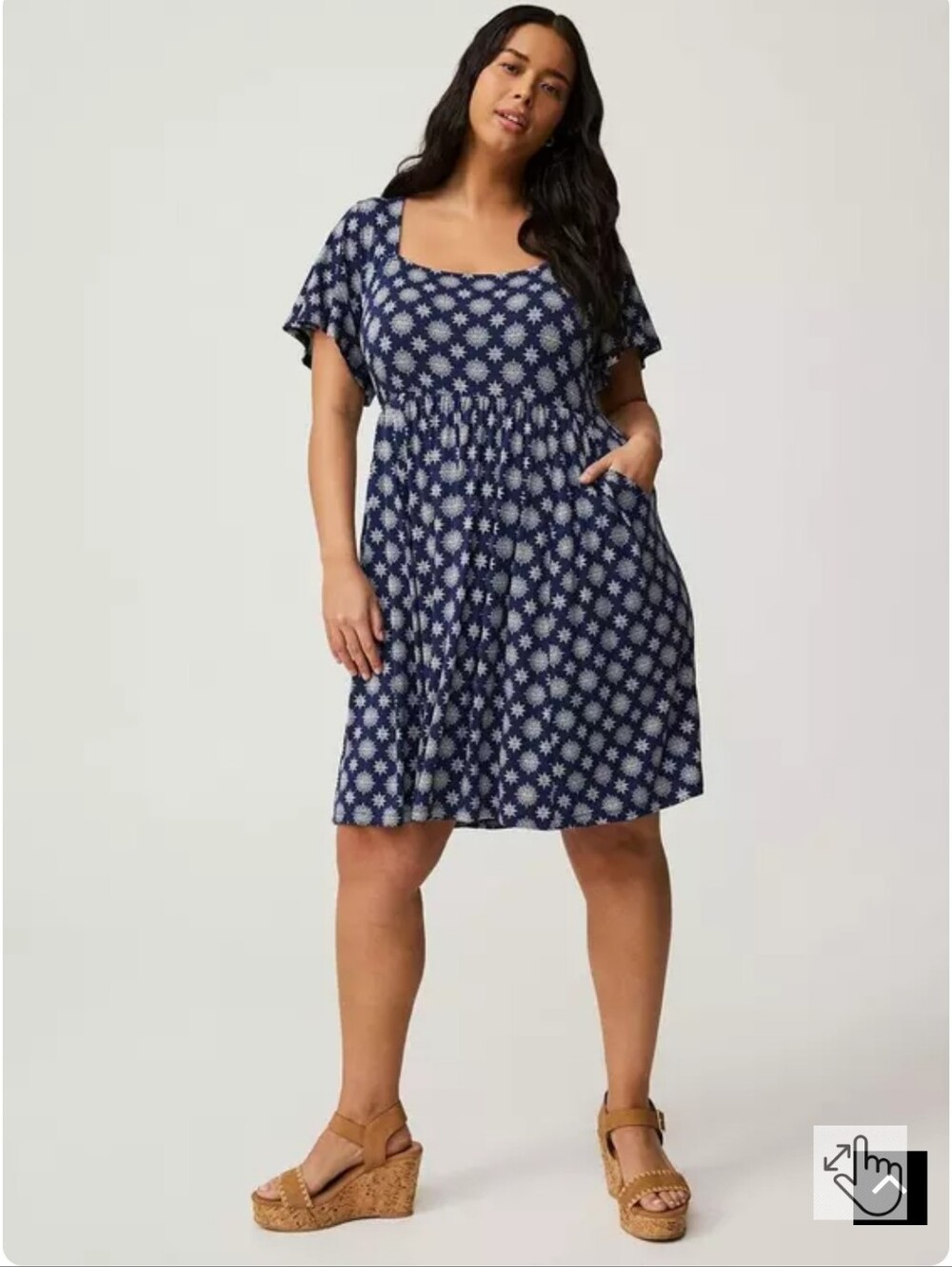 NWT Torrid Flutter Sleeve Skater Mini Dress